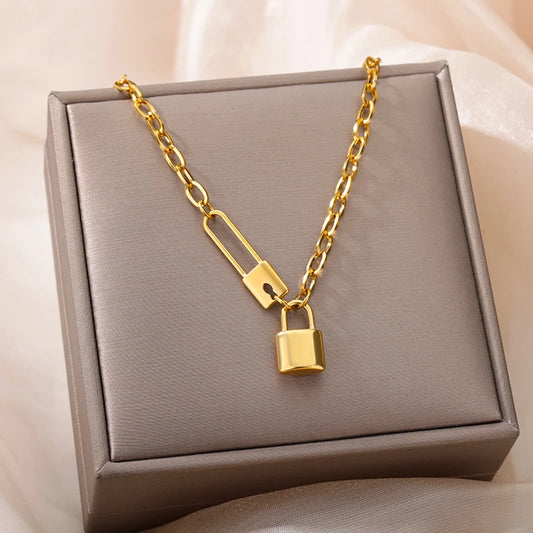 Padlock Chain Statement Necklace™